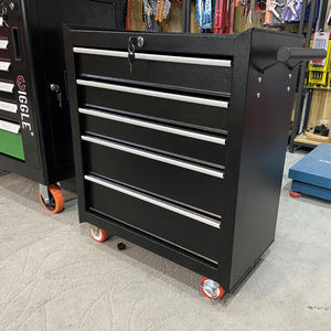 Chariot de coffre à outils à roulettes avec 5 tiroirs avec roues Boîte à outils multifonctionnelle pour armoire de rangement d'outils de mécanicien - Product Image 3