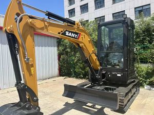 Компактный экскаватор SANY SY35C 3.5T с двигателем Yanmar 28.6 л.с., Китай, стандарт III, с нулевым выносом задней части, автоматическим холостым ходом, ковшом 0.15 м³, высокое давление - Product Image 2