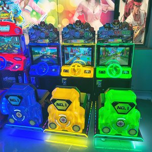 เครื่องเกมแข่งรถหยอดเหรียญสำหรับเด็ก - ภาษาอังกฤษ โลโก้สีสันตามสั่ง - Product Image 1