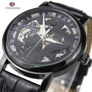 FORSINING GMT938 Dragon Khắc Series <span class=keywords><strong>Skeleton</strong></span> Designer Vỏ Sau Trong Suốt Đồng Hồ Nam Thương Hiệu Đồng Hồ Cơ Nam Sang Trọng - Product Image 5