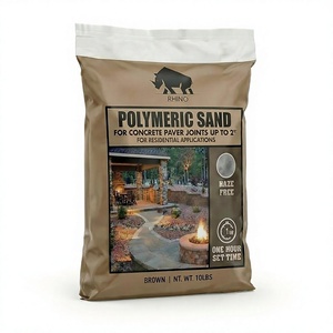 Sable polymère Rhino Power Bond Plus pour pavés et joints de pierre jusqu'à 2 pouces, sans brouillard, durcissement en une heure (10 lb marron) - Product Image 1