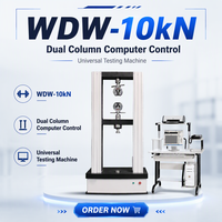Machine d'essai universelle à commande informatique à double colonne Zhongchuang WDW-10kN ISO 6892 ISO 527 pour métal, plastique, caoutchouc