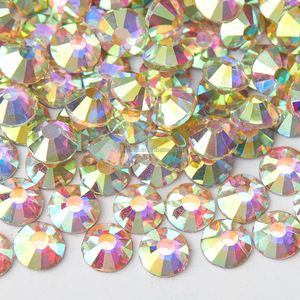 <span class=keywords><strong>Strass</strong></span> AB ronds écologiques Selina Crystal à dos plat - Brillants, 12 facettes, pour nail art, maquillage de scène, accessoires de décoration de téléphone - Product Image 3
