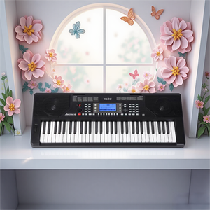 AIERKE K186 61-Tasten Tragbares Elektronisches Klavier mit Anschlagdynamik und Display-Schnittstelle - Product Image 3