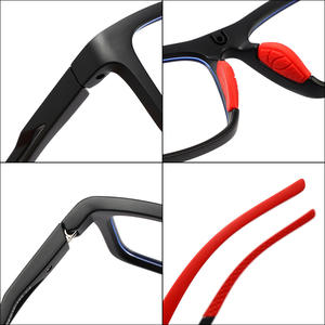 사각형 자석 클립온 안경 남성용 TR90 프레임 블루라이트 차단 + 편광 렌즈 2-in-1 운전용 도매 선글라스 - Product Image 3