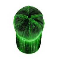 Cappello da Baseball a 6 Pannelli Personalizzato con Luci LED, Cappello Sportivo Luminoso Colorato per Feste, Attività Notturne e Corsa all'Aperto