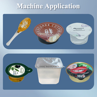 Machine de remplissage et de scellage rotative automatique pour miel, huile, boissons, confiture, ketchup, yaourt et pâtes, pour contenants en verre