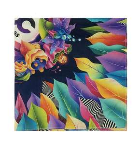 Fazzoletto personalizzato <span class=keywords><strong>Bandana</strong></span> <span class=keywords><strong>multiuso</strong></span> cotone quadrato <span class=keywords><strong>Bandana</strong></span> Logo personalizzato fascia - Product Image 2