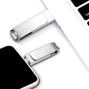 Nuova Chiavetta USB-C 2.0/3.0 4GB-128GB 2in1 in Metallo con Incisione Laser Gratuita Compatibile con <span class=keywords><strong>iPhone</strong></span> 15/16 <span class=keywords><strong>OTG</strong></span> - Product Image 3