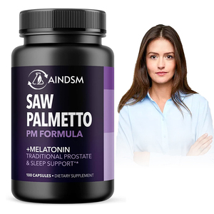 แคปซูลสารสกัดจากต้นซาวพาล์มเมตโตและคาโมมายล์ ดีไซน์ใหม่ล่าสุด อาหารเสริมธรรมชาติ ช่วยการนอนหลับ เมลาโทนิน แคปซูลแข็งจากต้นซาวพาล์มเมตโต - Product Image 1