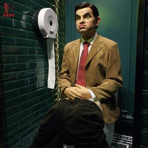 Statue de cire réaliste de comédien britannique pour jeux interactifs, modèle de sculpture en résine, hauteur 185 cm - Product Image 5