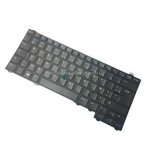 Portátil de color negro con Teclado retroiluminado para e5440, diseño sueco con puntero, probador de teclado para portátil