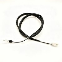 Kabel Harness Konektor Ganda Khusus dengan Selubung Pelindung Luar Hitam, Terminal Spade & Konektor Putih untuk Refrigerasi