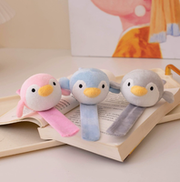 Bracelet à pression en peluche ours mignon, vente en gros d'usine, anneau de poignet anti-stress rembourré en coton PP, petit cadeau de récompense pour enfants et étudiants