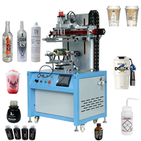 Machine d'impression sérigraphique automatique Emi pour surfaces courbes, pour canettes de boissons, gobelets en plastique, tubes, trois servomoteurs multicolores