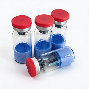 Mejor Precio CAS 49557-75-7 Polvo Liofilizado de Grado Cosmético Alta Pureza 99% GHK-Cu Polvo Azul de Cobre OEM Marca Privada - Product Image 3
