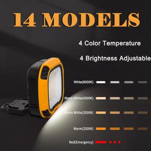 Lampe de travail LED WD-892-3 avec support rotatif et affichage de la quantité de charge Type-C, idéale pour le camping (vente en gros usine) - Product Image 4
