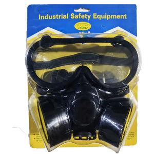 Masker Keselamatan penggunaan ganda, <span class=keywords><strong>Respirator</strong></span> Gas setengah wajah, <span class=keywords><strong>Respirator</strong></span> Kimia Antigas dengan filter - Product Image 3