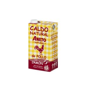 Calidad garantizada hecho en España caliente orgánico 6X1L sopa fresca natural pollo jamón caldo para exportación - Product Image 1