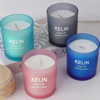 Boîte cadeau en cire avec logo personnalisé, bougies parfumées ODM pour boutique de souvenirs, hôtel, fabricant direct