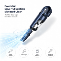Aspirateur à main sans fil SC2107, aspirateur à main multicolores avec filtre lavable pour le nettoyage de l'intérieur de la voiture, des espaces domestiques