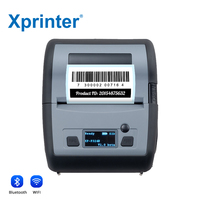 Xprinter XP-P324B, Printer Mini Thermal untuk Label USB + Bluetooth tanpa tinta Printer termal