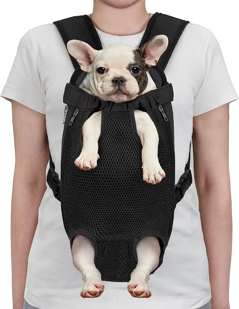 Pet Backpack Adjustable Dog Cat Front Carrier Ventilated Chest Carrier Hiking Camping Travel Sling bag