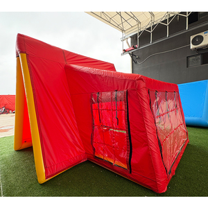 NB-TE059 Customize Size Vibrant <b>Red</b> Inflatable Camping <b>Tent</b> Large Space for Family Gatherings Inflatable Camping <b>Tent</b> Eye Catchi - Product Image 6