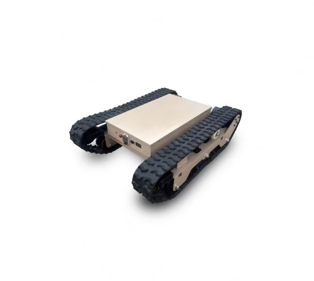 Durable Rubber Tracked Mobile Chassis Robot Platform with Brushless 1200W Motor 300kg Load Capacity