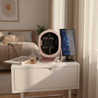 Alat Analisa Kulit 3D Terbaik, Pemindai Wajah AI, Analisa Kulit Wajah, Deteksi Uji Rambut, Mesin Cermin Ajaib WiFi EU/US