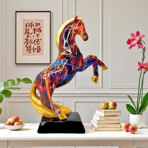 Escultura Artística de Caballo en Resina Epoxi Creativa para el Éxito, Decoración para el Hogar u Oficina, Regalo de Negocios de la Suerte - Product Image 2