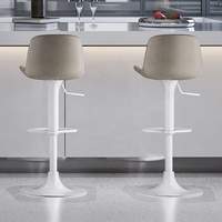[En Stock] Tabouret de Bar Moderne Luxe Léger, Hauteur Réglable, Chaise Haute Européenne pour Cuisine, Îlot ou Comptoir de Bar à Domicile