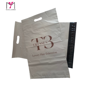 Sac d'expédition en papier kraft TRESSES pour extensions de cheveux de luxe avec poignée, emballage protecteur, impression offset - Product Image 5