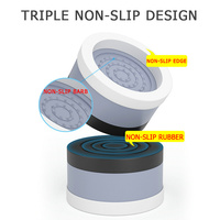 Lot de 4 pieds de meubles réglables en plastique robustes pour chambre à coucher salon lit extérieur atelier-Risers polyvalents