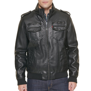 2025 nueva llegada chaqueta de cuero genuino con logotipo personalizado para hombres tela de lona para la temporada de primavera al por mayor - Product Image 1