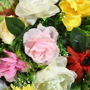 Ramo de Flores Artificiales Mixtas, Guirnaldas Decorativas y Arreglos Florales para Colgar en la Pared, Decoración para el Hogar, Bodas y Eventos - Product Image 2