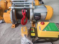 Treuil électrique en aluminium avec télécommande, palan électrique à câble métallique 60m 1T