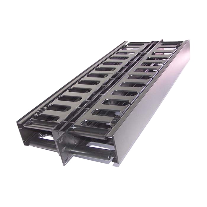 19 ''1U ABS пластик управление кабелем двойные Чехлы Кабельный органайзер для сетевой стойки