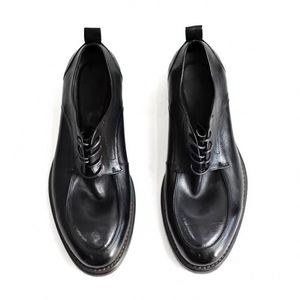 Chaussures habillées en cuir véritable pour hommes, style tendance, à bout carré, à lacets, respirantes, légères, grande taille, tendance européenne - Product Image 4