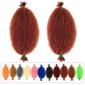 Trenza de ganchillo sintético Afro Darling hair Kinky Twist Hair Crochet Marley Trenzado de cabello para extensiones de giro - Product Image 3