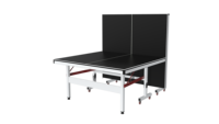 Table de ping-pong professionnelle pliable et mobile de 25 mm pour l'entraînement en intérieur, avec logo personnalisé et roues
