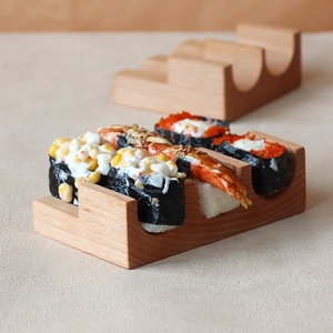 Tùy Chỉnh Nhật Bản Phong Cách Thân Thiện Với Môi Khay Gỗ Tự Nhiên Kraft Taco Chủ Và Sushi Khay Cho Nhà Hàng Izakaya Cho Bán - Product Image 4