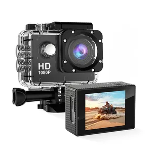 Kamera aksi Gopro olahraga Mini Hd 1080p, kamera olahraga ekstrem Manual tahan air 720p 4k