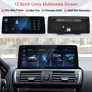 STWEI 2026 Nouvel écran fin Système Linux 12,8 pouces Résolution 2400x900 Pour BMW Série 1/2 M1 M2 F20 F21 CarPlay sans fil Auto KSW - Product Image 4