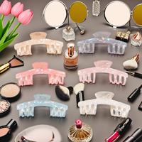 Ume Wholesale Grandes pinces à cheveux en acrylique ajourées, style simple d'été, pour femmes aux cheveux longs