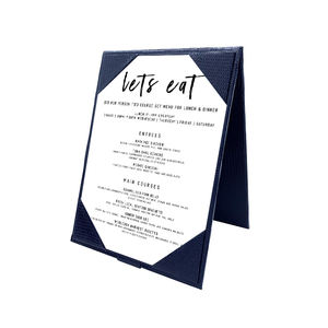 Soporte de Mesa Giratorio de 2 Vistas para Menús de Restaurante, Exhibidor de Tarjetas, Precio de Fábrica - Product Image 2