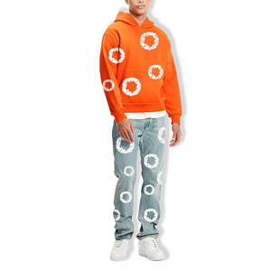 เสื้อมีฮู้ดผ้าคอตตอนถักทรงโอเวอร์ไซส์เสื้อสเวตเตอร์แบบสวมหัวโอเวอร์ไซส์สเวตเชิ้ตออกแบบได้เองสำหรับผู้ชายผู้หญิงจากโรงงานสั่งซื้อจำนวนมาก - Product Image 3