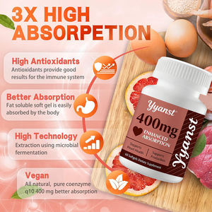 Cápsulas de COQ-10 Certificadas para la Salud del Corazón, Promueven la Energía y la Resistencia, Mejor Absorción, Muestra Gratis, Personalizable, Compatible con OEM/ODM - Product Image 4