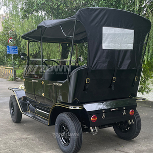 Auto Clásico Eléctrico Negro de 4 Plazas con Toldo, para Bodas y Turismo, Venta al Por Mayor de Fábrica - Product Image 6