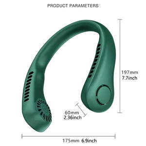 Wholesale 1pc Rechargeable Portable <b>Neck</b> <b>Fan</b> - <b>Bladeless</b> Personal for Outdoor Sports Hands-Free Cooling Solution - Product Image 2